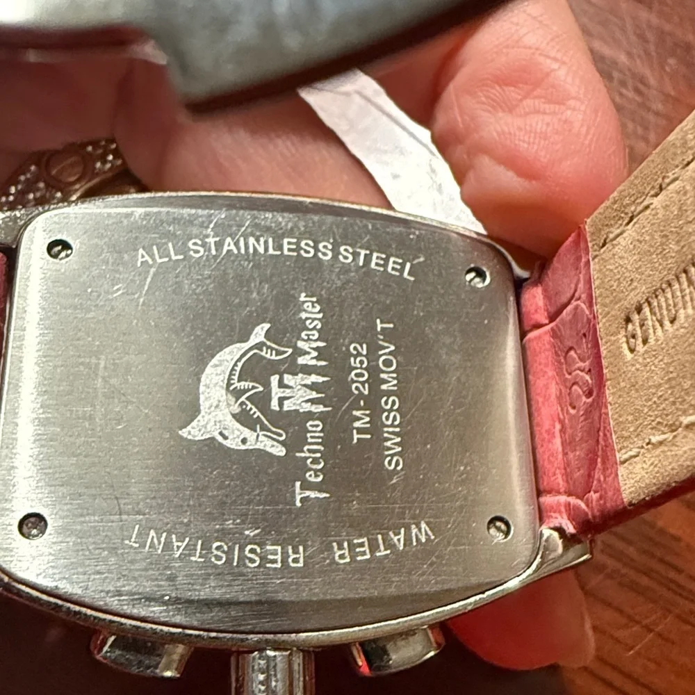 Women's Silver and Pink Watch authentic